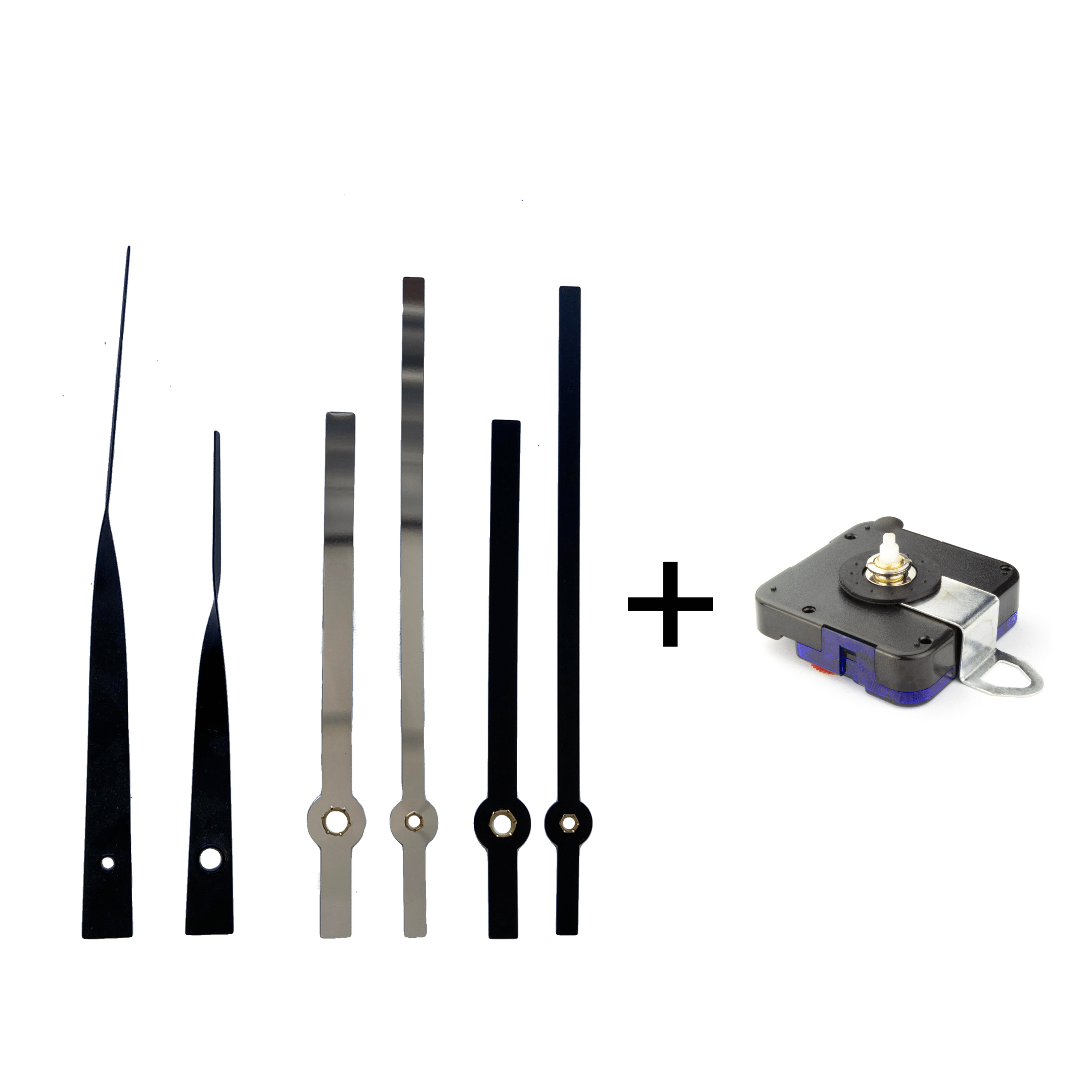 NeXtime Clocks clock hands set M with silent movement, includes hour, minute, and second hands for clock repair or upgrade.